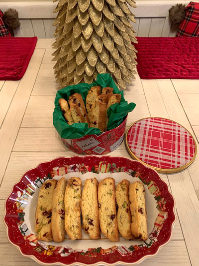 The Rosetti’s Pistachio Cranberry Biscotti